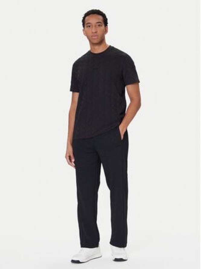 BOSS T-Shirt Mirror Artwork 50548649 Czarny Relaxed Fit