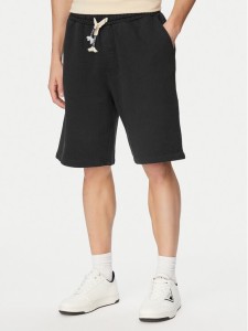 Guess Szorty materiałowe M6GD15 K3021 Czarny Regular Fit