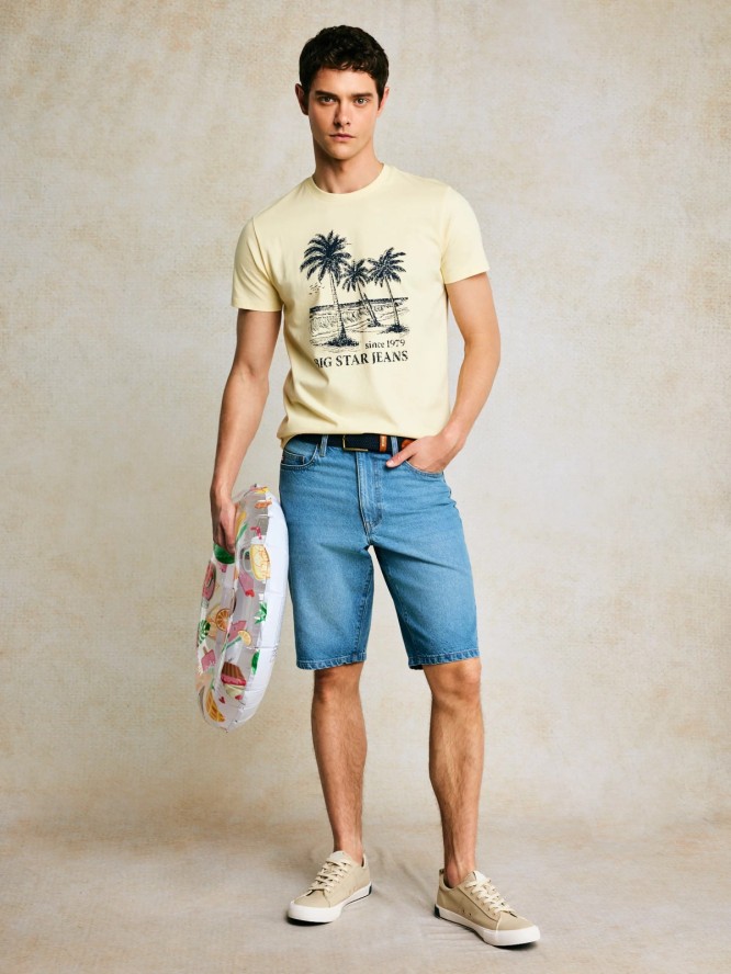 szorty męskie jeansowe niebieskie colter 310