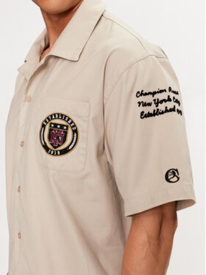 Champion Koszula 220005 Szary Custom Fit