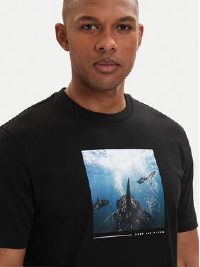 BOSS T-Shirt Creature 50561861 Czarny Regular Fit