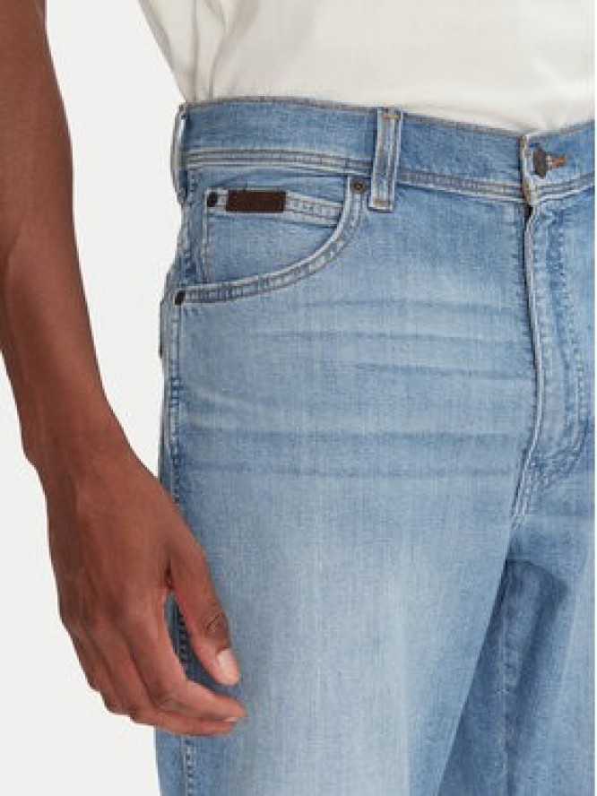 Wrangler Szorty jeansowe Texas 112362508 Niebieski Regular Fit
