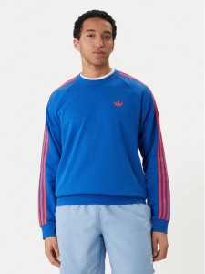 adidas Bluza 3-Stripes KE2426 Niebieski Regular Fit