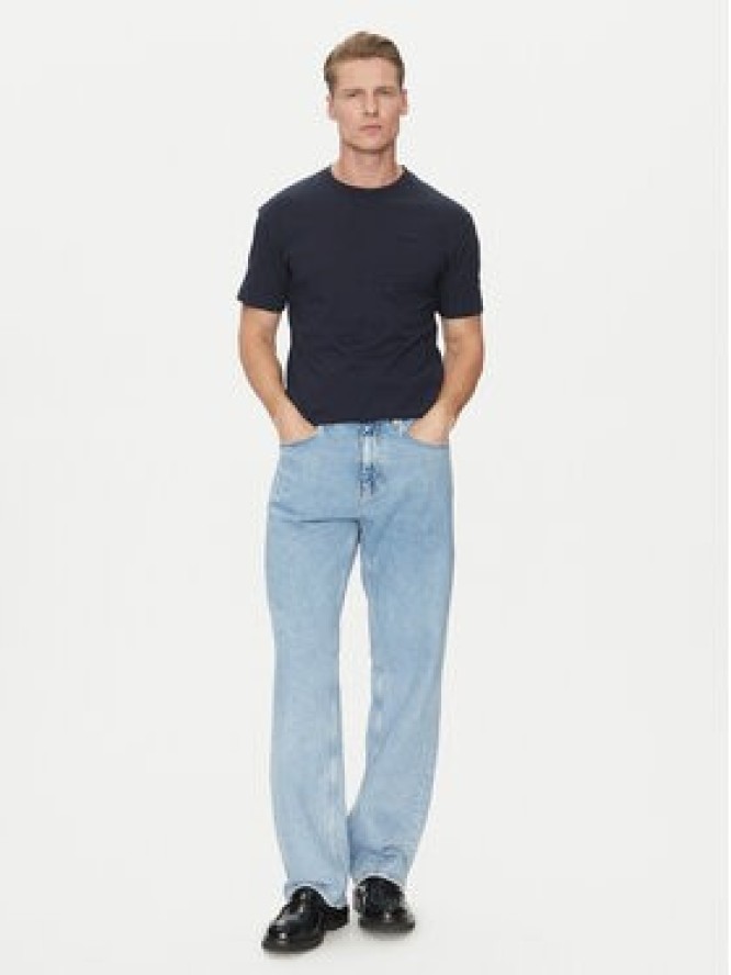 Calvin Klein T-Shirt K10K112749 Granatowy Comfort Fit