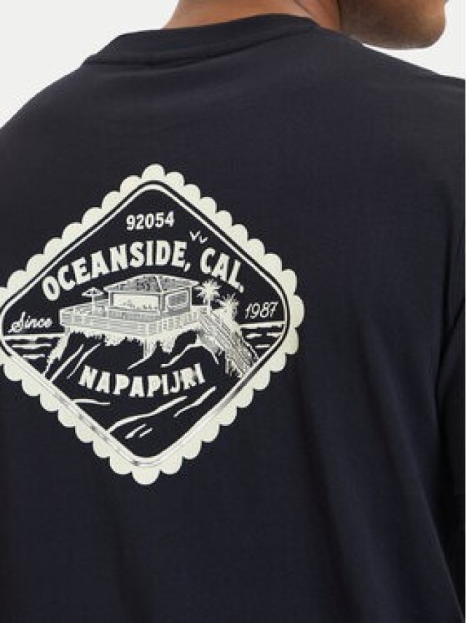 Napapijri T-Shirt S-Flint NP0A4FZZ Czarny Regular Fit