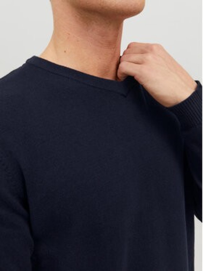 Jack & Jones Sweter 12137194 Granatowy Regular Fit