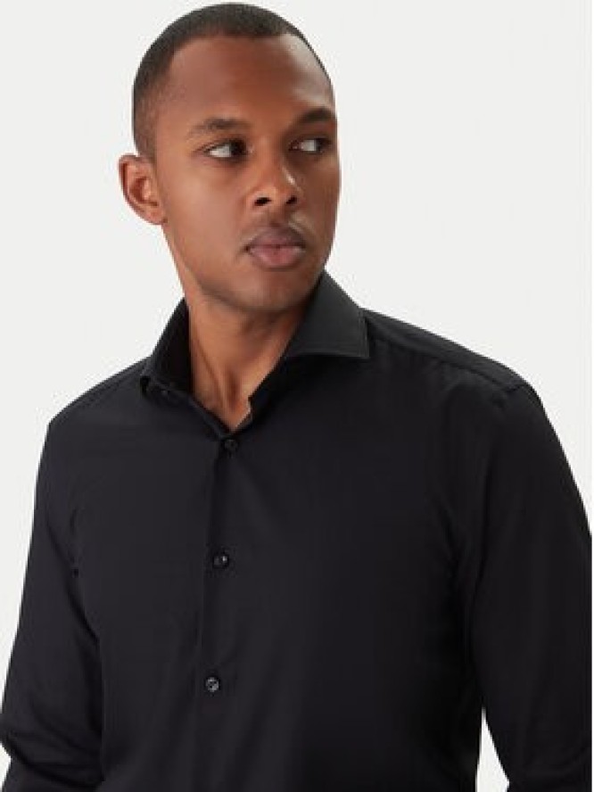 BOSS Koszula H-Hank 50550925 Czarny Slim Fit