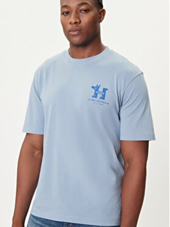 HUGO T-Shirt Nedix 50543483 Błękitny Regular Fit