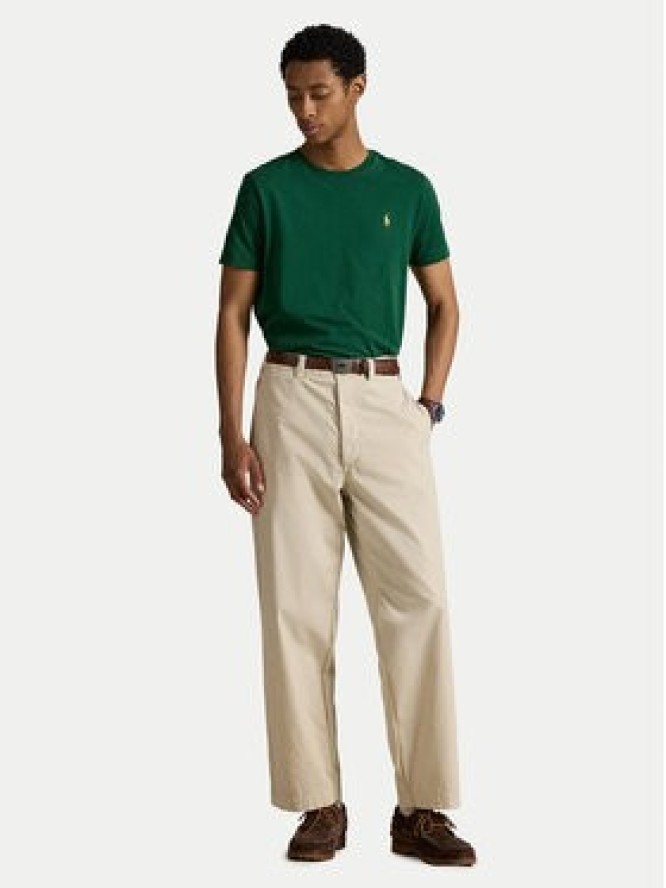 Polo Ralph Lauren T-Shirt 710671438461 Zielony Custom Slim Fit