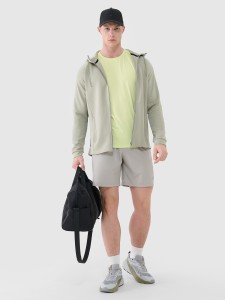 4F Spodenki treningowe szybkoschnące męskie - khaki S