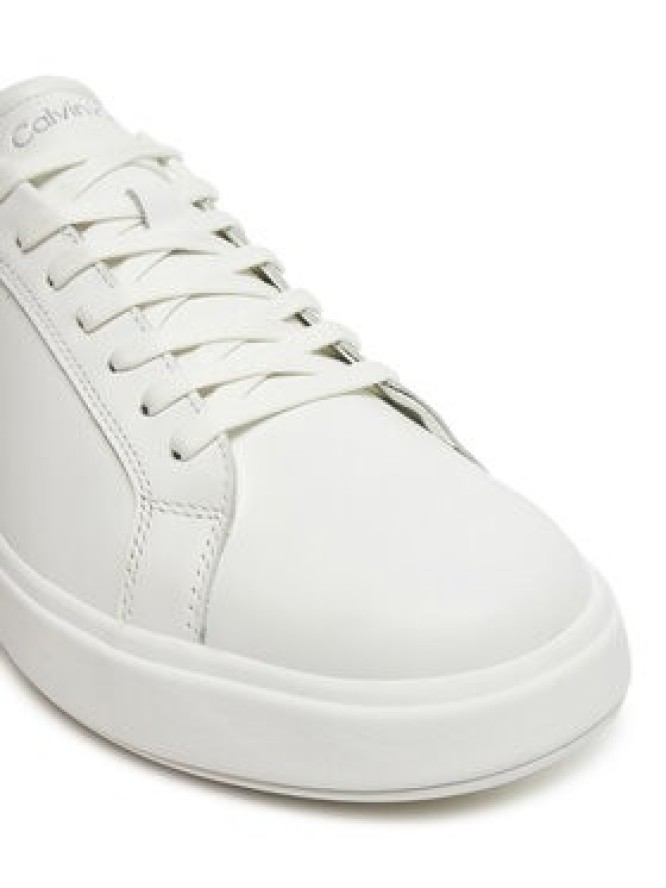 Calvin Klein Sneakersy Low Top Lace Up Lth HM0HM01016 Biały