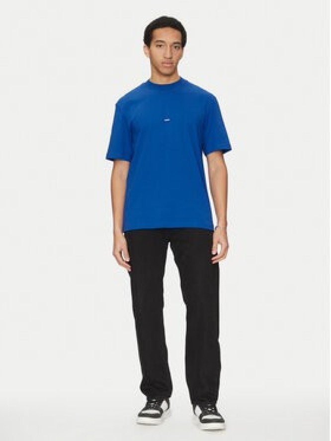 HUGO T-Shirt Nieros 50509991 Niebieski Regular Fit