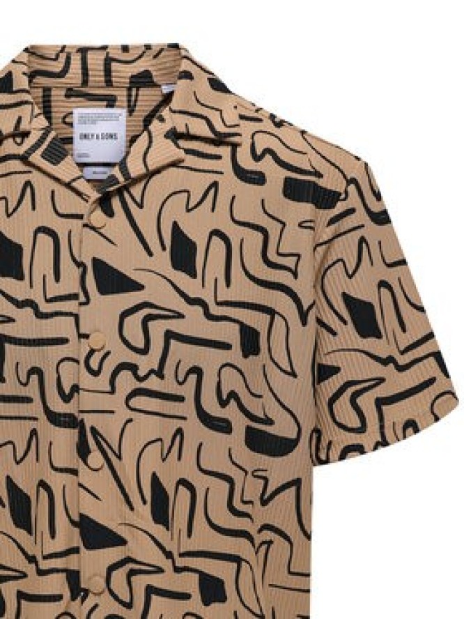 Only & Sons Koszula Kari 22033511 Beżowy Relaxed Fit