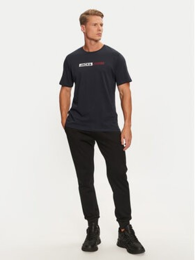 Jack & Jones T-Shirt Corp 12233999 Granatowy Standard Fit