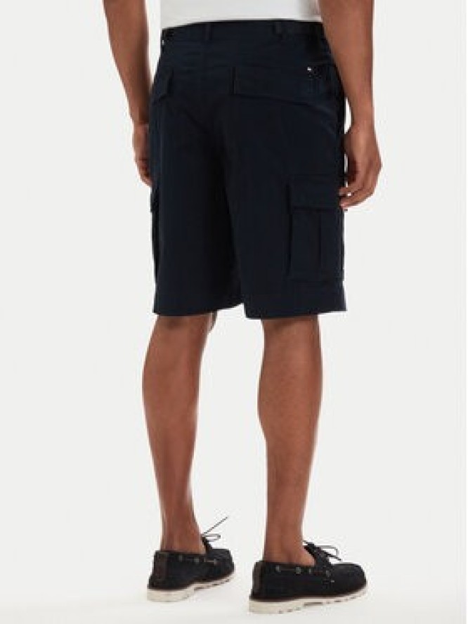 Tommy Hilfiger Szorty materiałowe Twill Cargo MW0MW42350 Granatowy Relaxed Fit