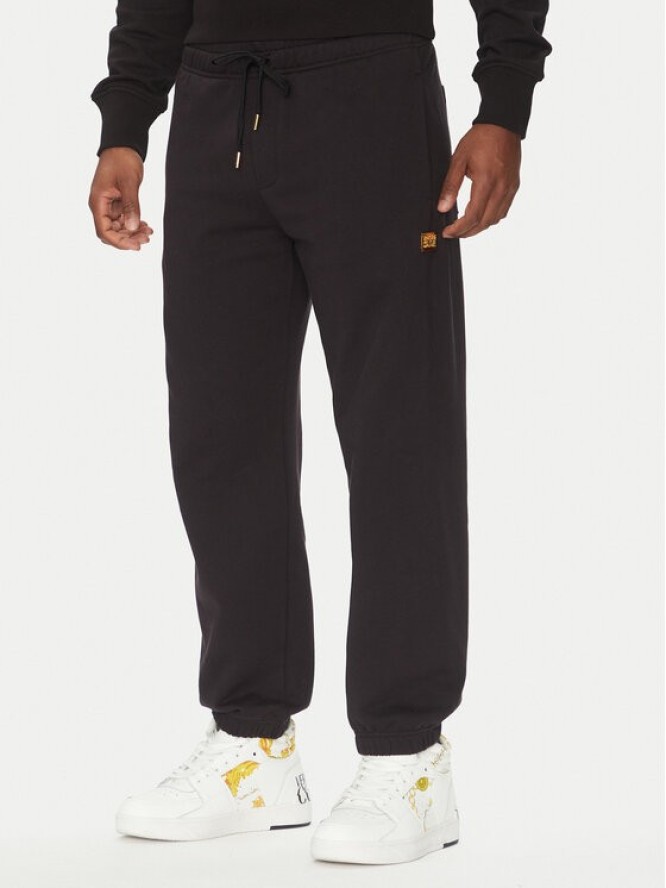 Versace Jeans Couture Spodnie dresowe 78GAAT08 Czarny Regular Fit