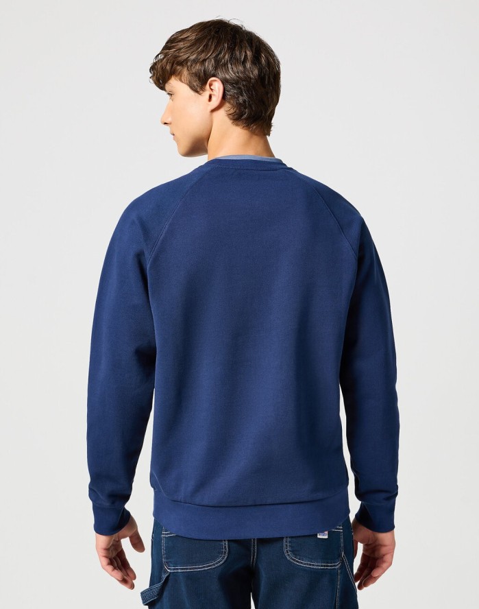 WRANGLER MĘSKA BLUZA CASEY JONES SWEATSHIRT NAVY 112357366 W6J9017358