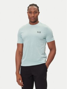 EA7 Emporio Armani T-Shirt 8NPT25 PJVPZ U9066 Niebieski Regular Fit