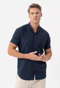 Koszula z lnem, Regular Fit, C-NIL