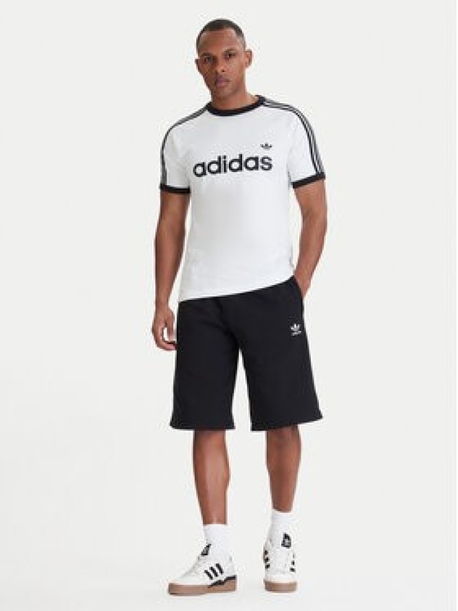 adidas T-Shirt 3-Stripes Ringer KF0418 Biały Slim Fit