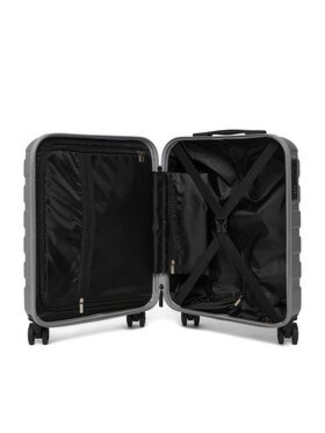 GINO ROSSI Walizka kabinowa C-GIN-S-003-05-SILVER Srebrny