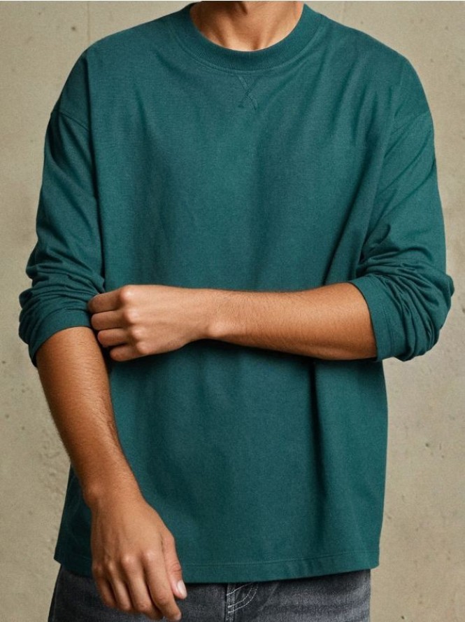 Koszulka z długimi rękawami - zielony