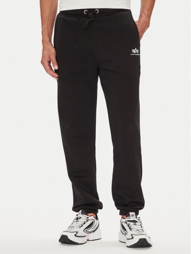 Alpha Industries Spodnie dresowe 156370 Czarny Regular Fit