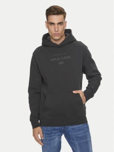 Replay Bluza M6969 .000.23736P Czarny Relaxed Fit