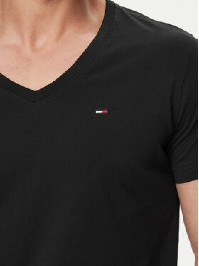 Tommy Jeans T-Shirt DM0DM04410 Czarny Regular Fit