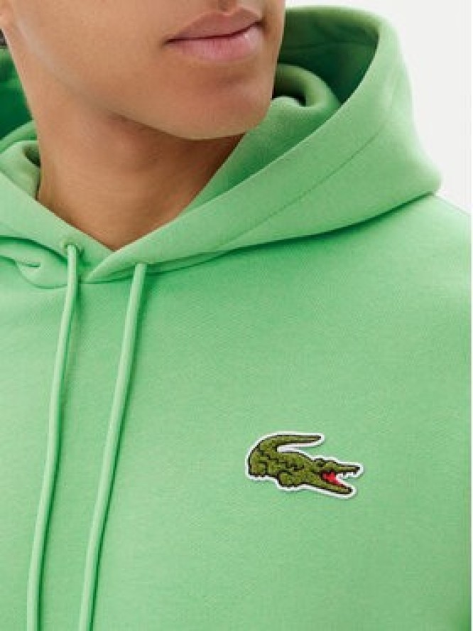Lacoste Bluza SH2754 Zielony Relaxed Fit