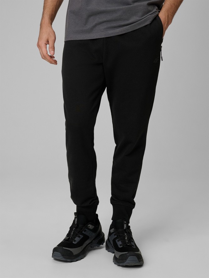 4F Spodnie dresowe joggery męskie - czarne L