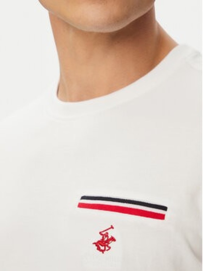 Beverly Hills Polo Club T-Shirt P-SS26M-TS0112 Biały Regular Fit