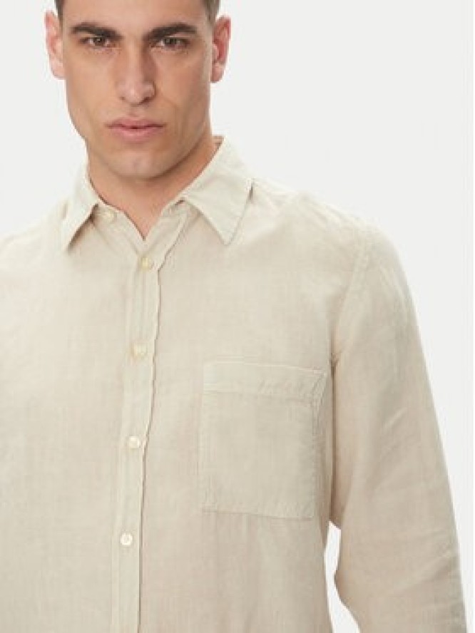 BOSS Koszula 50537381 Beżowy Regular Fit