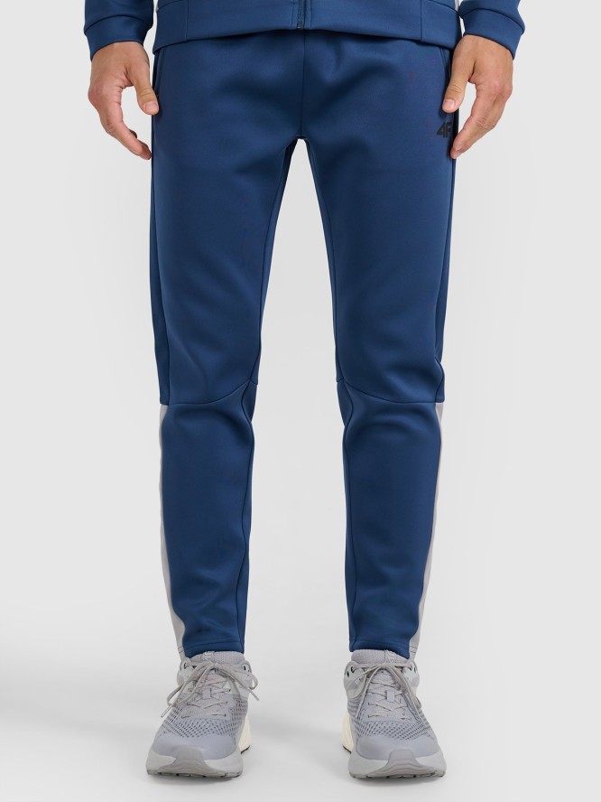 4F Spodnie treningowe szybkoschnące męskie - niebieskie XL