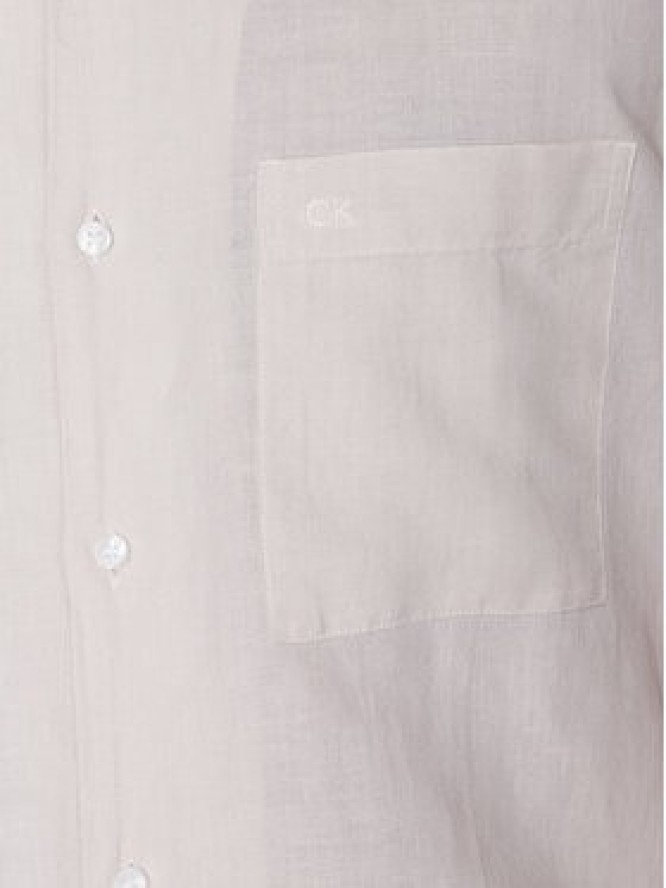Calvin Klein Koszula K10K109521 Beżowy Regular Fit