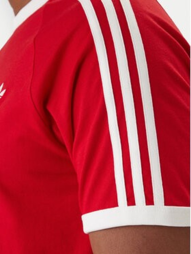 adidas T-Shirt 3-Stripes KE3535 Czerwony Regular Fit