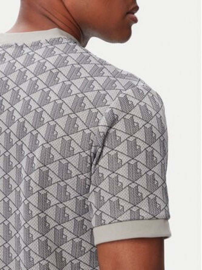Lacoste T-Shirt TH1197 Szary Regular Fit