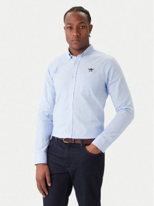 Aeronautica Militare Koszula 252CA1277UCT03532 Błękitny Regular Fit