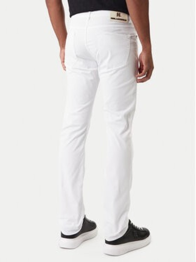KARL LAGERFELD Jeansy 265501 561805 Biały Slim Fit