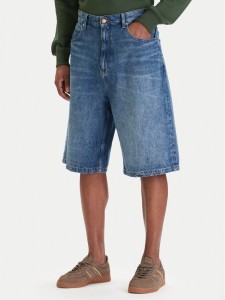 Tommy Jeans Szorty jeansowe Theo DM0DM22992 Niebieski Loose Fit