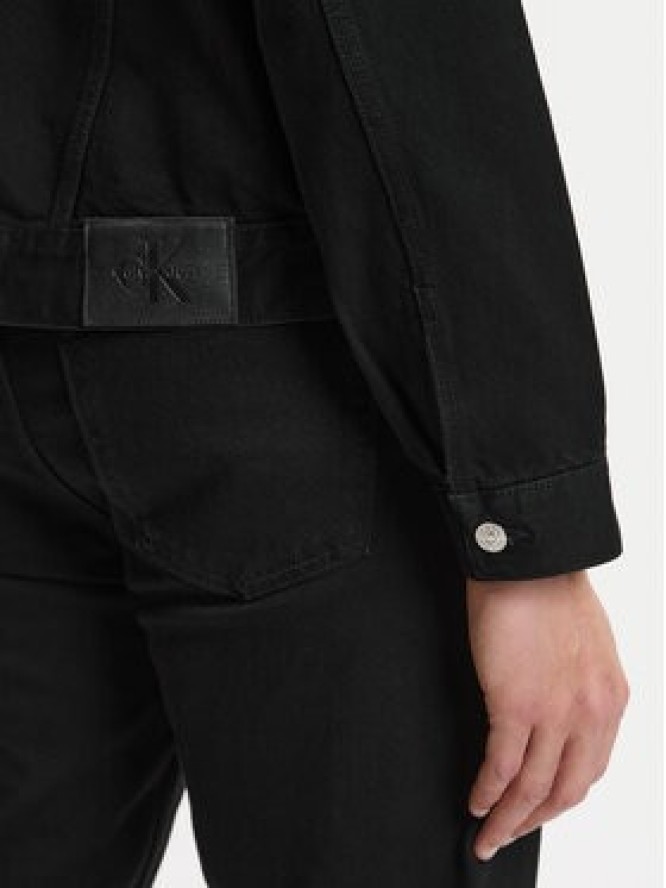 Calvin Klein Jeans Kurtka jeansowa 90S Ck Classic LV04RF706G Czarny Regular Fit