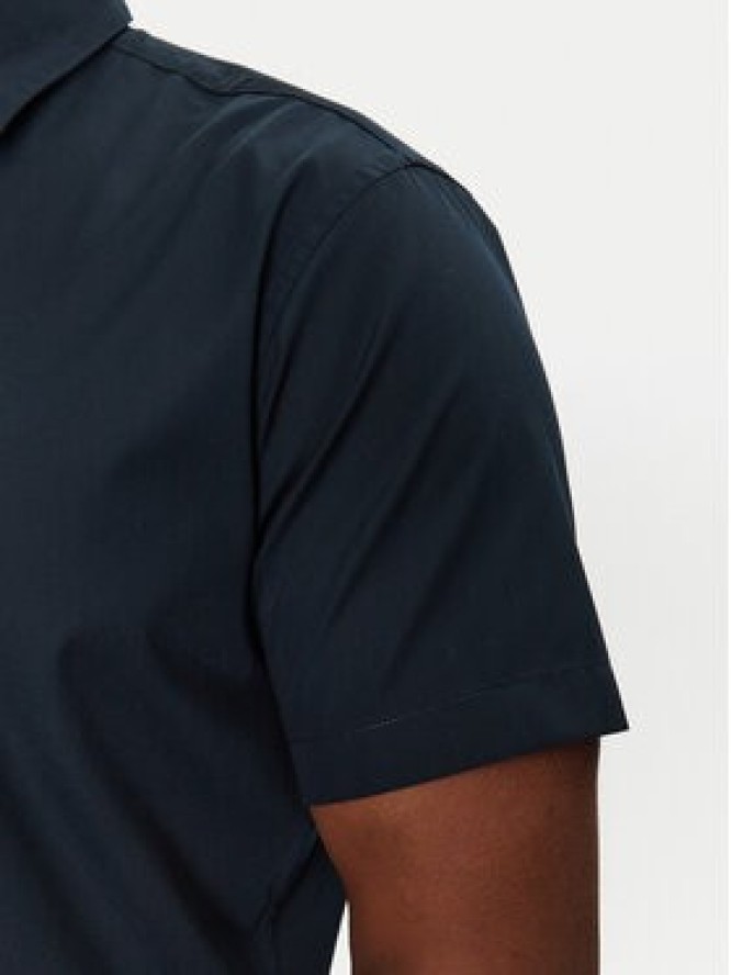 Jack & Jones Koszula Joe 12195062 Granatowy Slim Fit