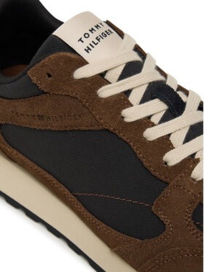 Tommy Hilfiger Sneakersy New Runner Eva Mix FM0FM05638 Brązowy