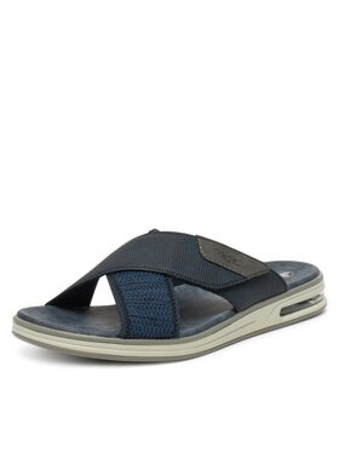 Rieker Klapki 29083-14 Granatowy
