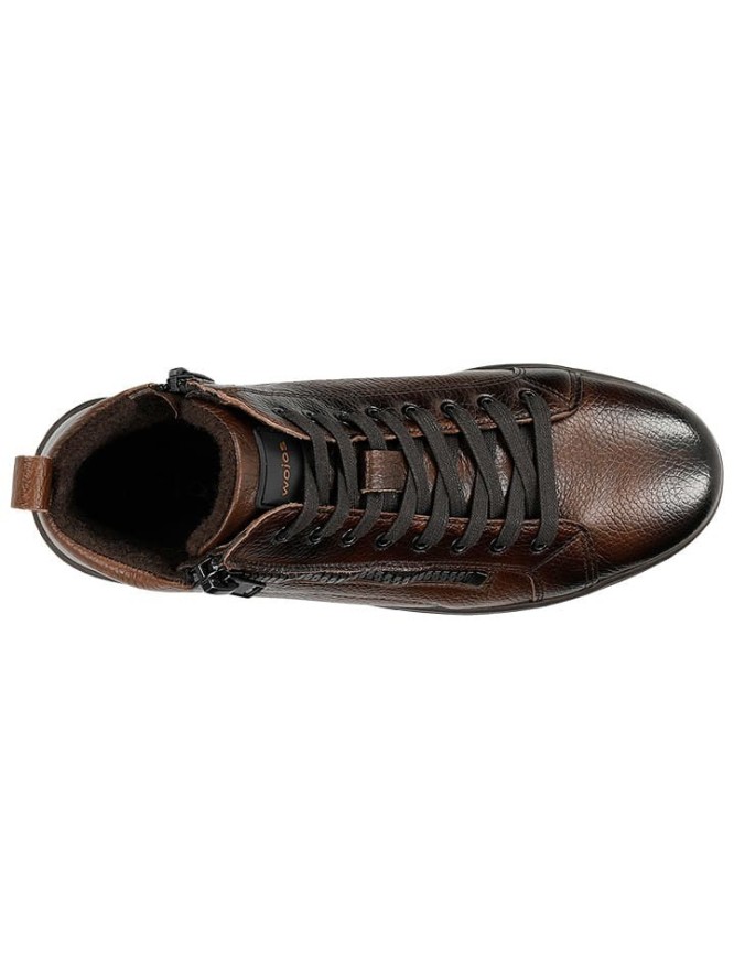 Wojas Skórzane botki w kolorze brązowym rozmiar: 42