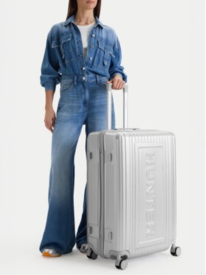 Hunter Walizka duża CEO-HUNTER-L-002-08 Srebrny