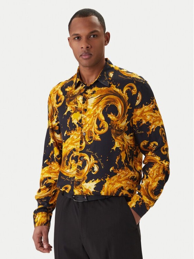 Versace Jeans Couture Koszula 80GAL2R0 NS757 Czarny Regular Fit