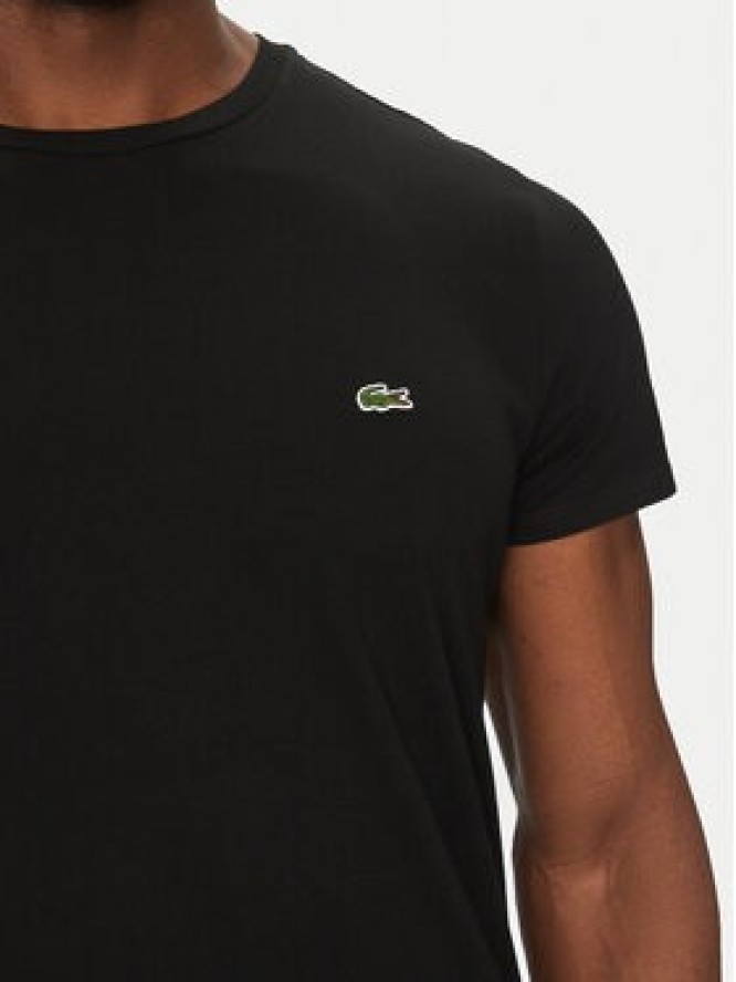 Lacoste T-Shirt TH6709 Czarny Regular Fit
