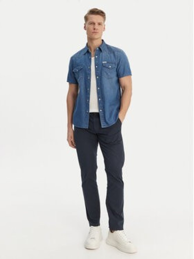 Guess Koszula jeansowa M6GH87 D1035 Niebieski Regular Fit