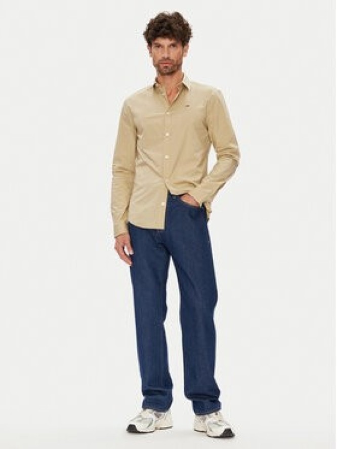 Tommy Jeans Koszula Original DM0DM04405 Beżowy Slim Fit